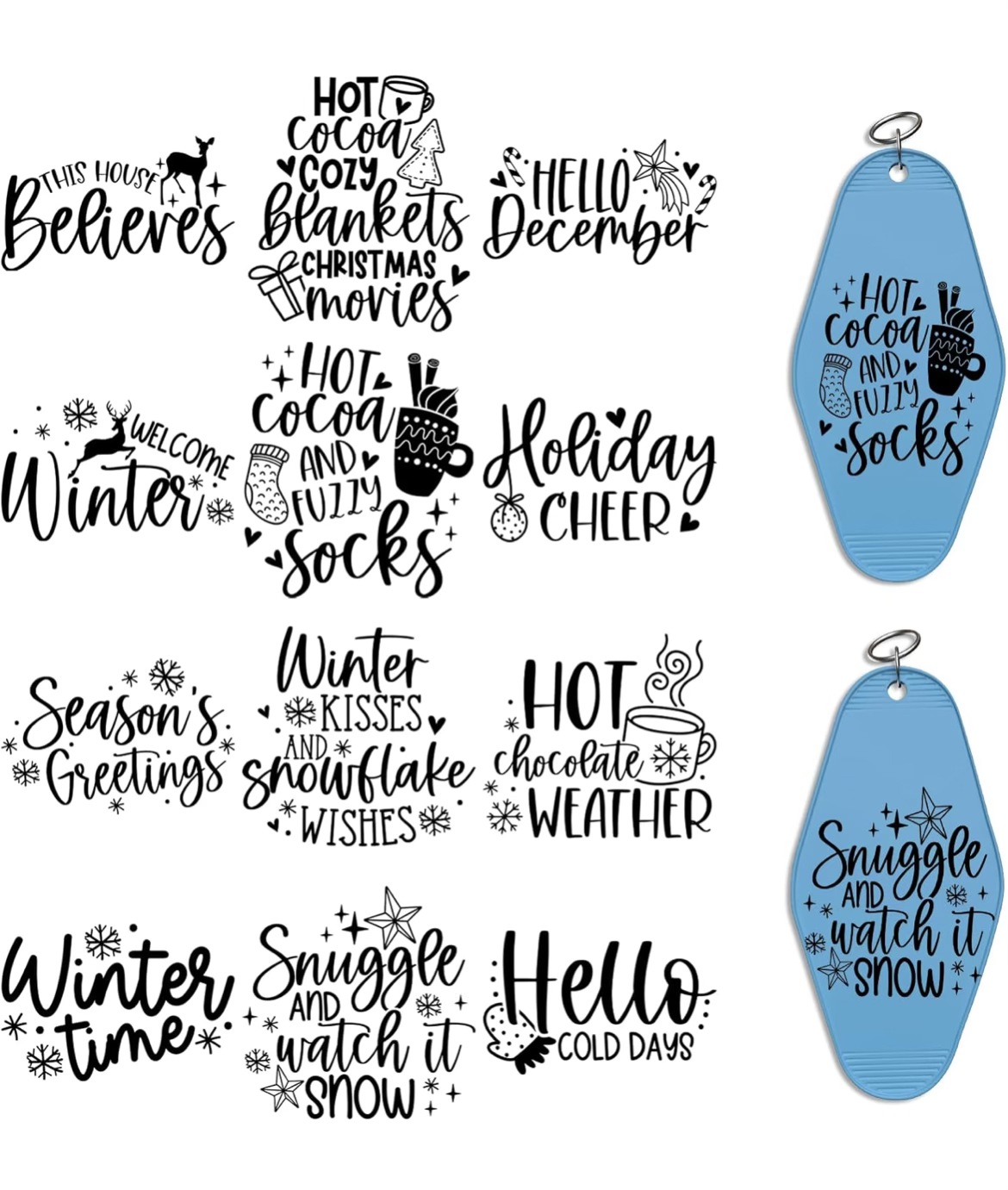 Holiday Cheer Keychain Designs 🎄🎁