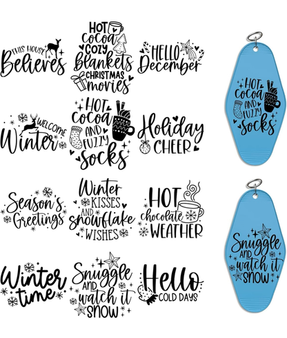 Holiday Cheer Keychain Designs 🎄🎁