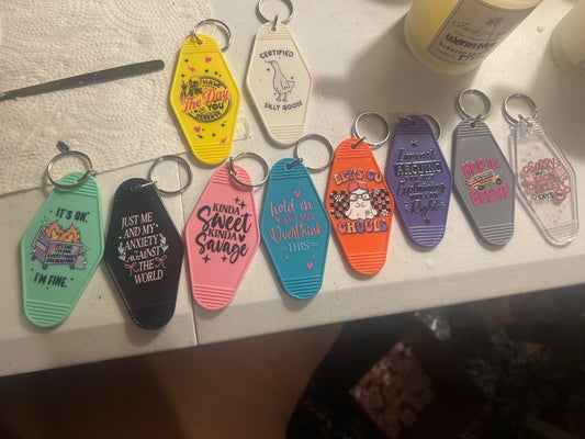 Cozy Mystery Keychain Pack 🔑🤍