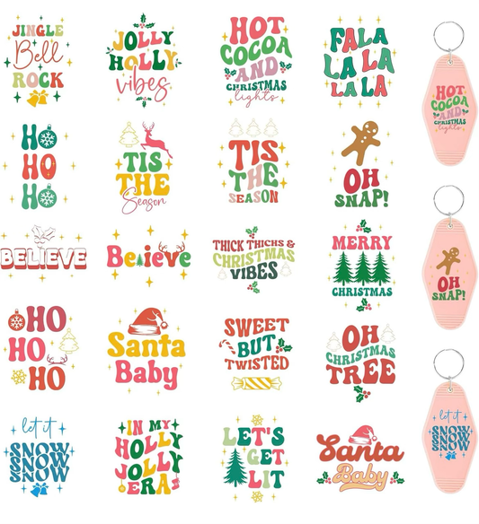 Christmas Vibes Keychain designs 🎄❤️