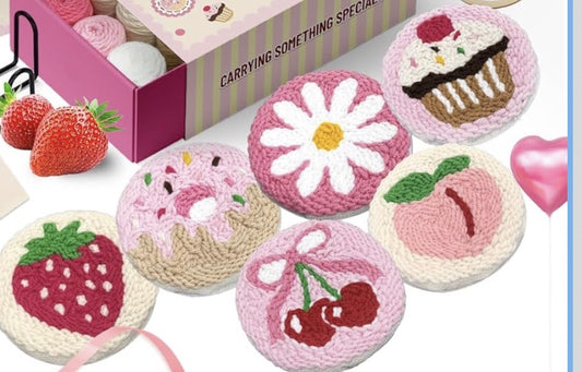 “Sweet Blush Coaster” designs 🍓🍒🍩