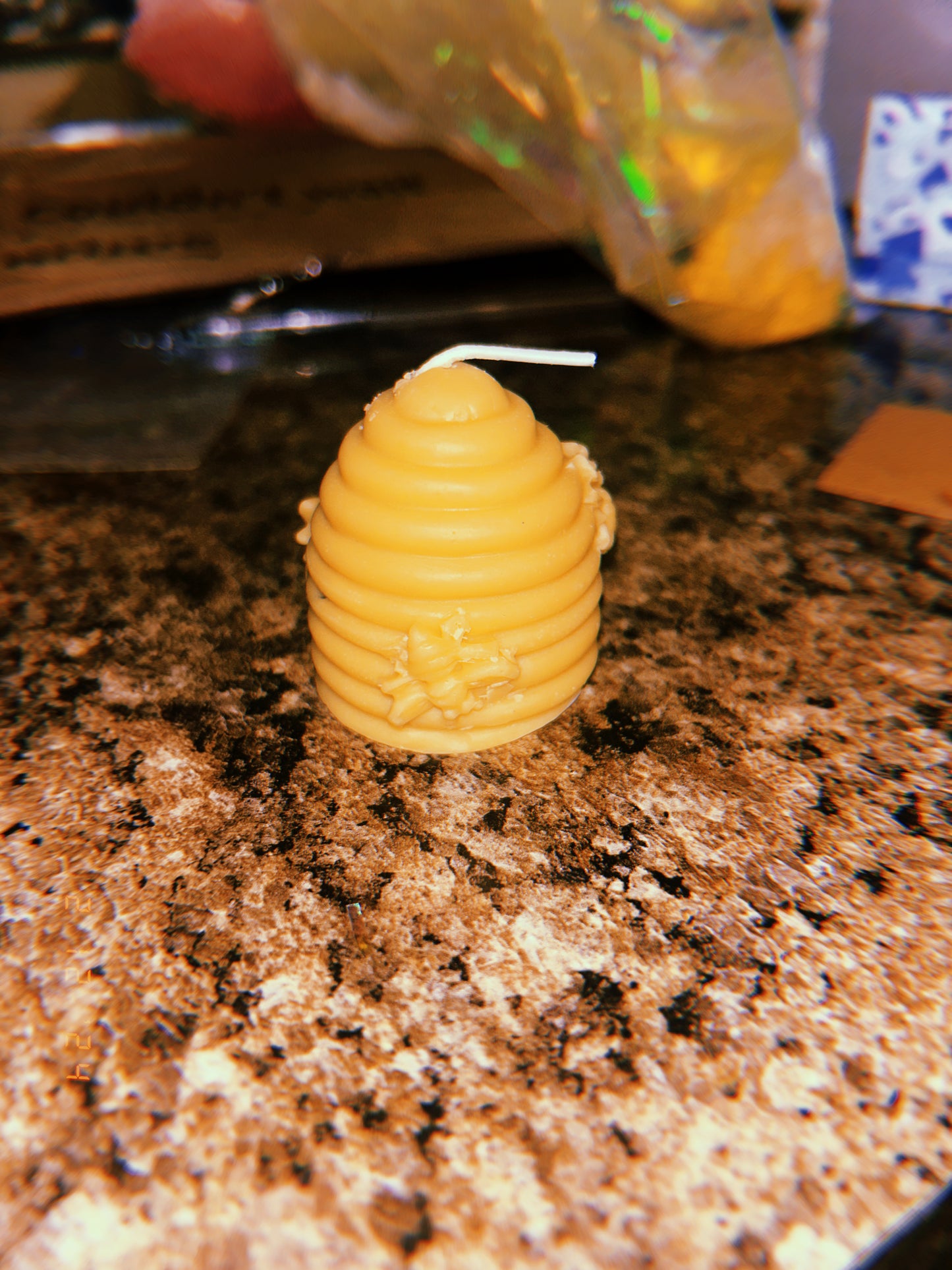 Beehive and bee candle 🐝🍯