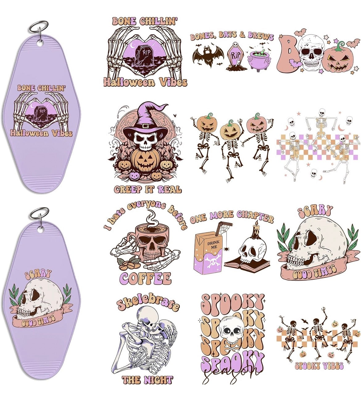 Purple Halloween designs 💜🎃