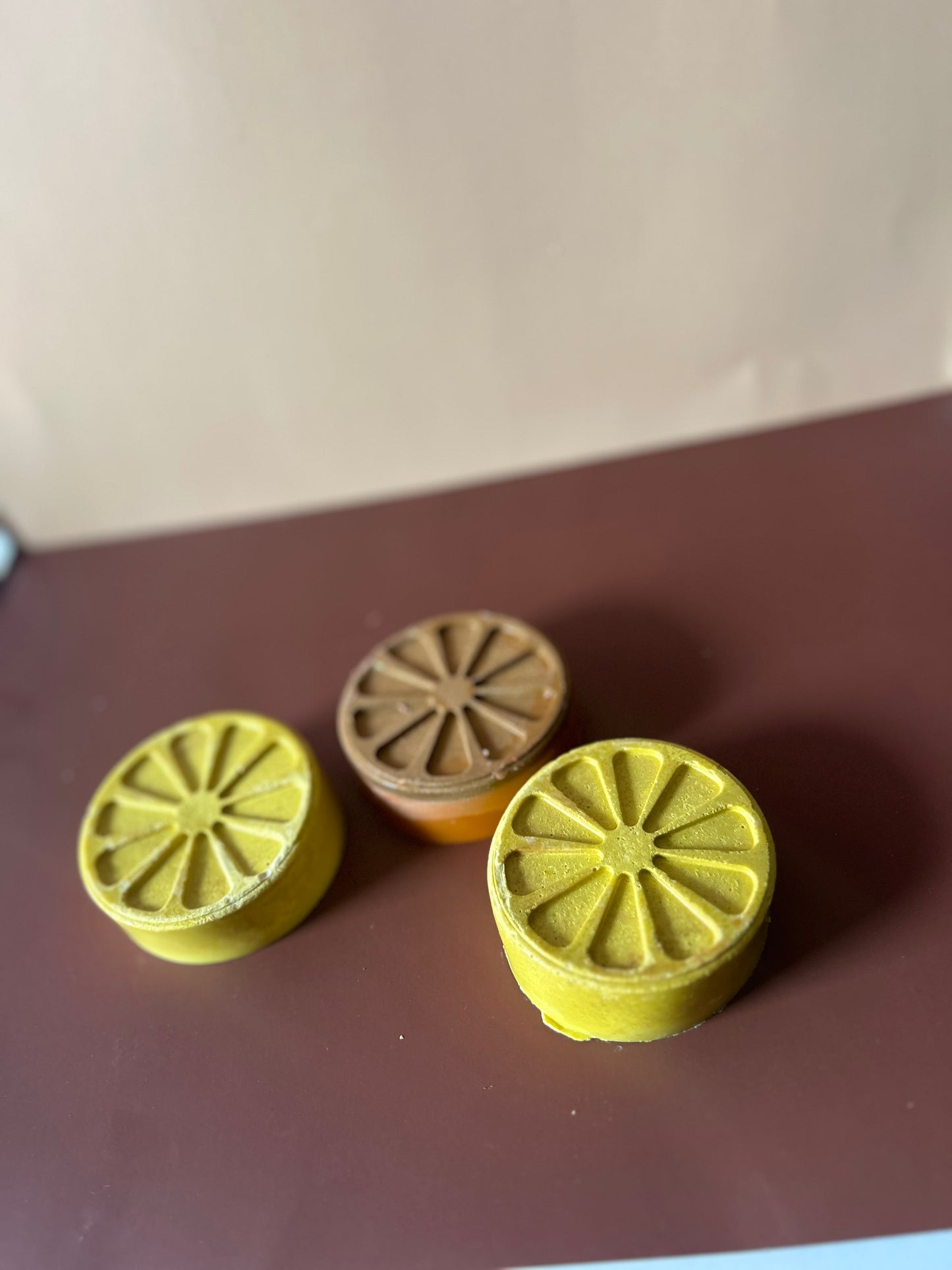 Lemon and orange wax melts 🍋🍊