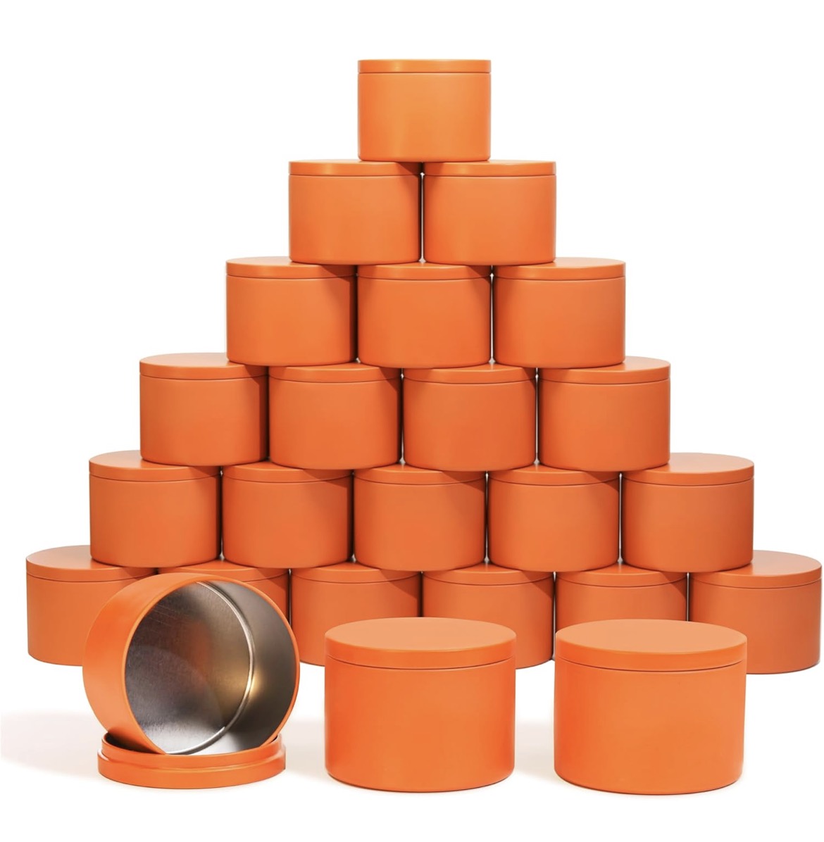 8 oz candles (Orange - tin)