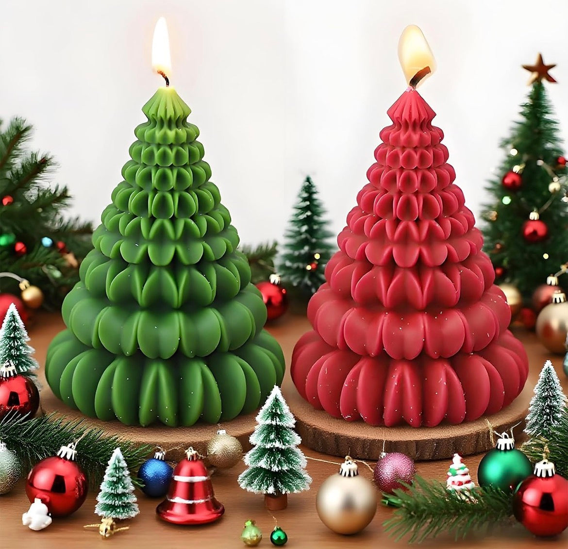 Origami Christmas Tree Candle 🎄🕯️