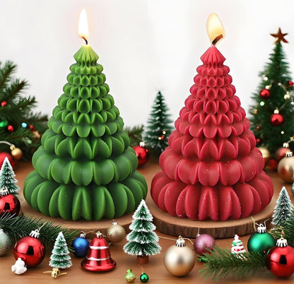 Origami Christmas Tree Candle 🎄🕯️
