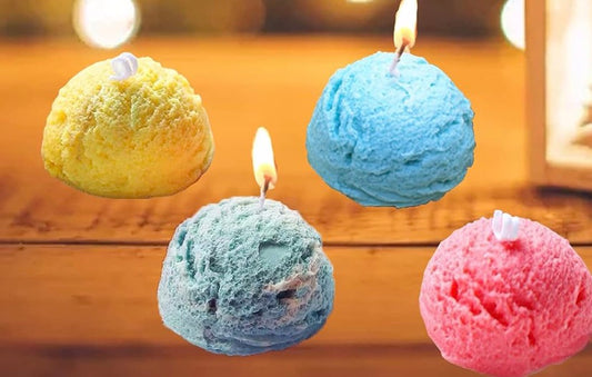 Ice Cream scoops candles 🍨
