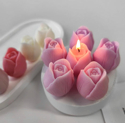 2 pack tulip candles 🌷