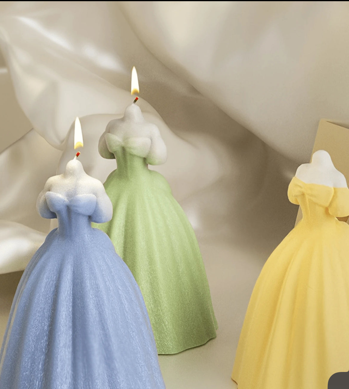 Princess wedding dress candle ✨