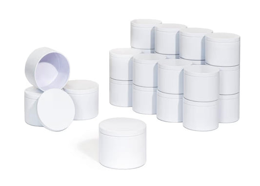 White tin candle (tealight 8oz)