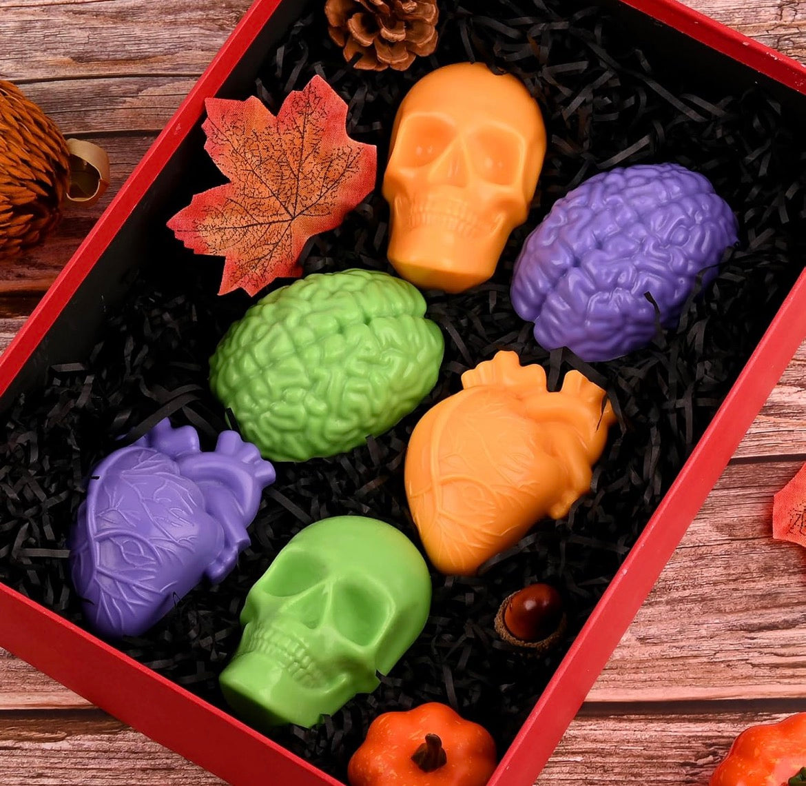 Skull, Heart, and Brain Melts 💀🫀🧠
