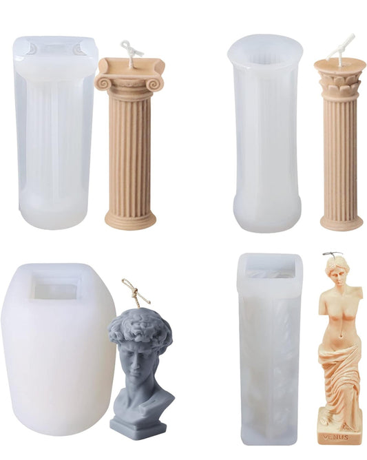 4 piece Ancient Greek Candle set ✨