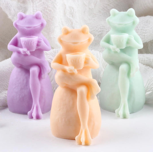 Coffee frog candle ☕️🐸🕯️