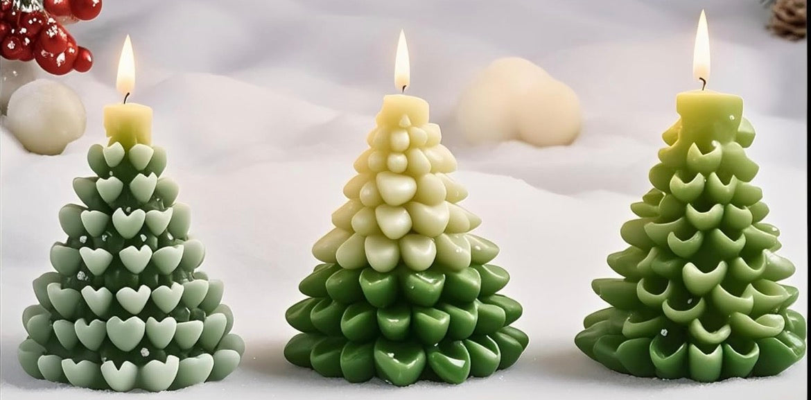 Christmas tree set candles 🎄🕯️