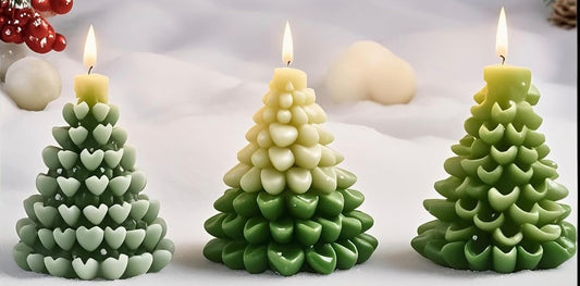 Christmas tree set candles 🎄🕯️