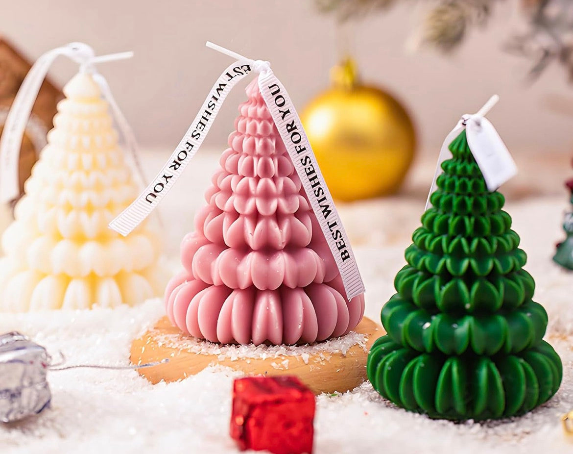 Origami Christmas Tree Candle 🎄🕯️