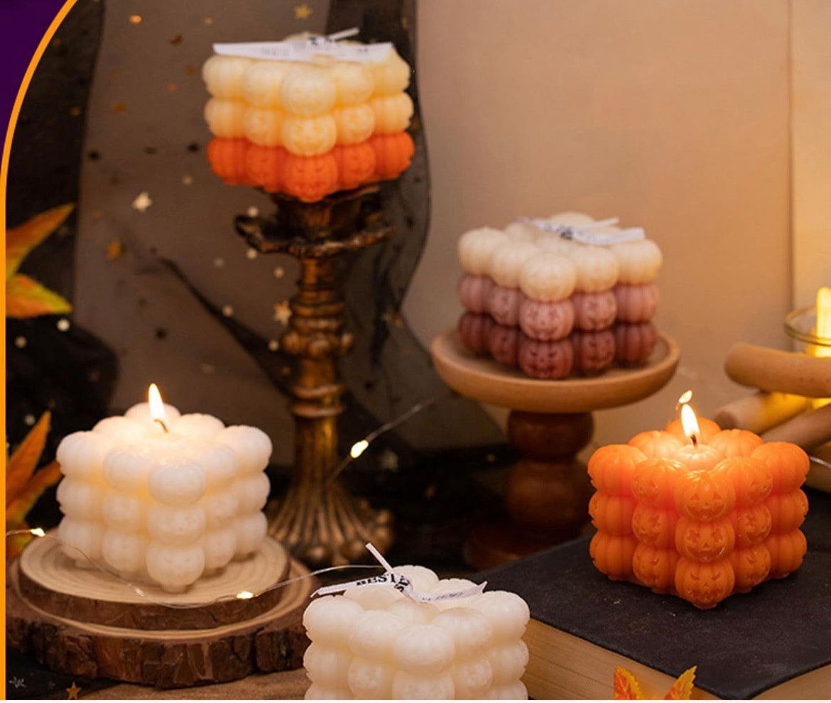 Pumpkin bubble candle 🎃🕯️