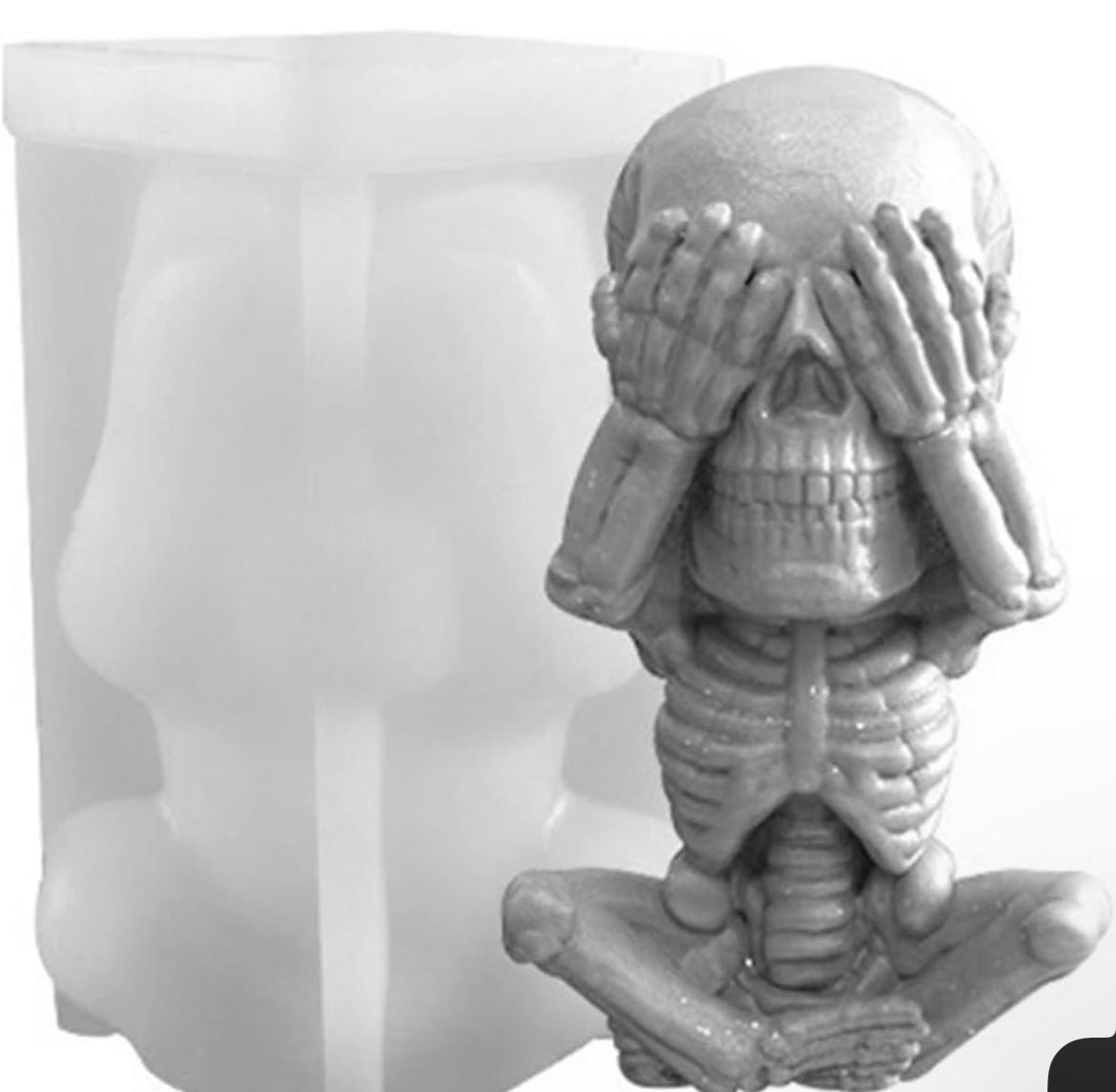 3D Skeleton (No Looking) Candle ✨🕯️