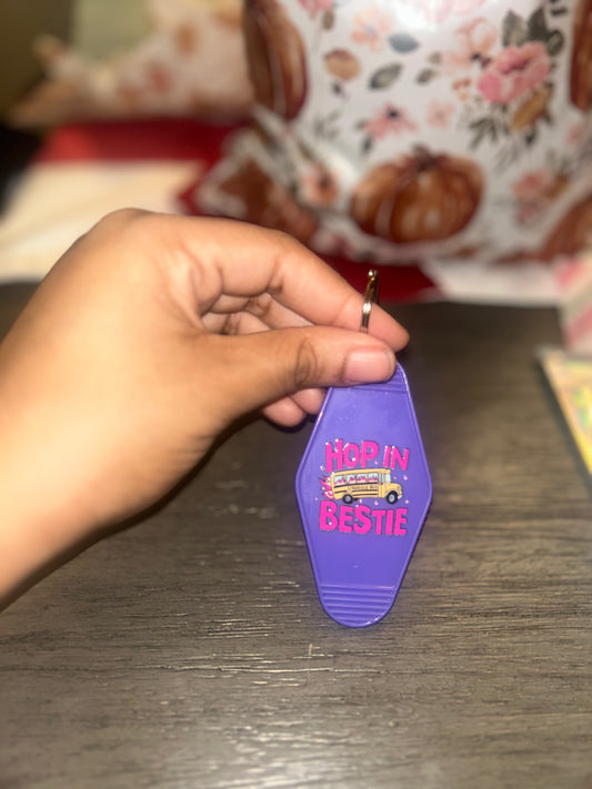 🚌✨ Hop In, Bestie – Motel Keychain ✨🚌