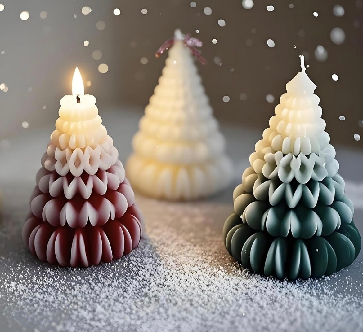 Origami Christmas Tree Candle 🎄🕯️
