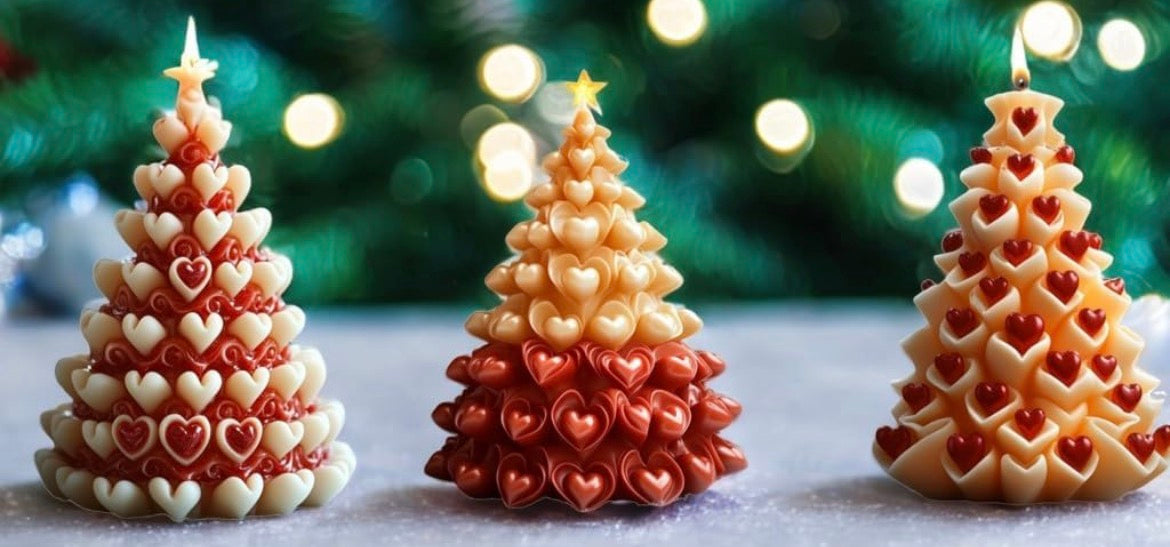 Christmas tree set candles 🎄🕯️
