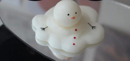 Set of 2 melting snowmen candles ⛄️🕯️
