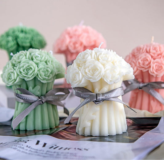 Rose Bouquet Candle 🌹💐