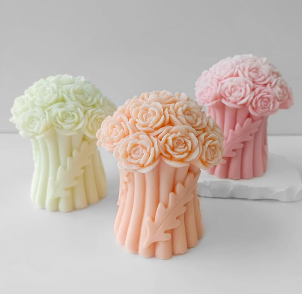 Rose Bouquet Candle 🌹💐