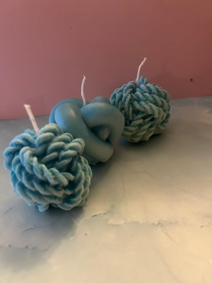 1 Knot & 2 Yarn Candle Set  🧶🕯️