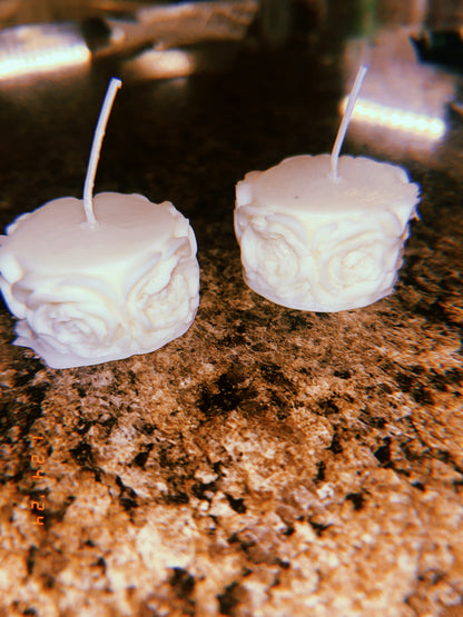 Rose Flower Column Candle