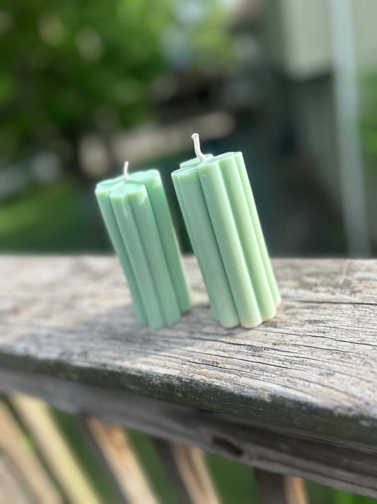 2, Four leaf clover candles 🍀